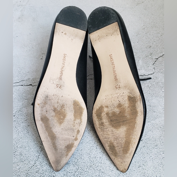 Saks Fifth Avenue Estyn-S Lace Up Flats - Sz 7.5 - Picture 7 of 12